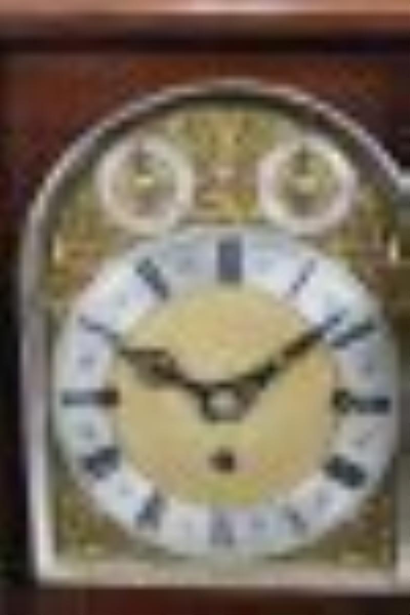 Triple Fusee, mahogany musical bracket clock, ca. 1880