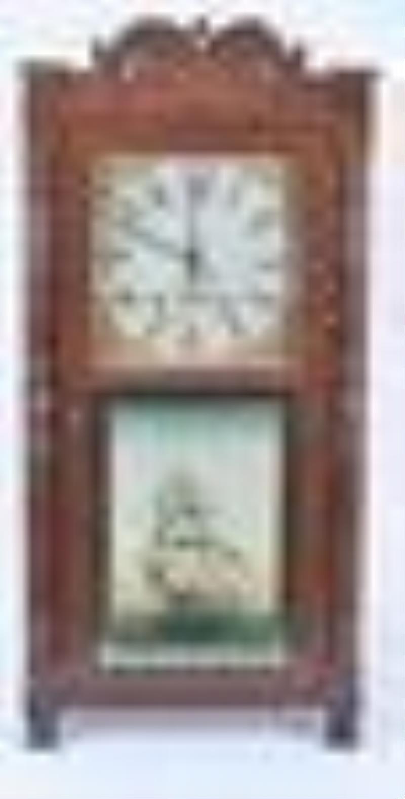 Riley Whiting CT Column & Splat wt Driven Shelf Clock