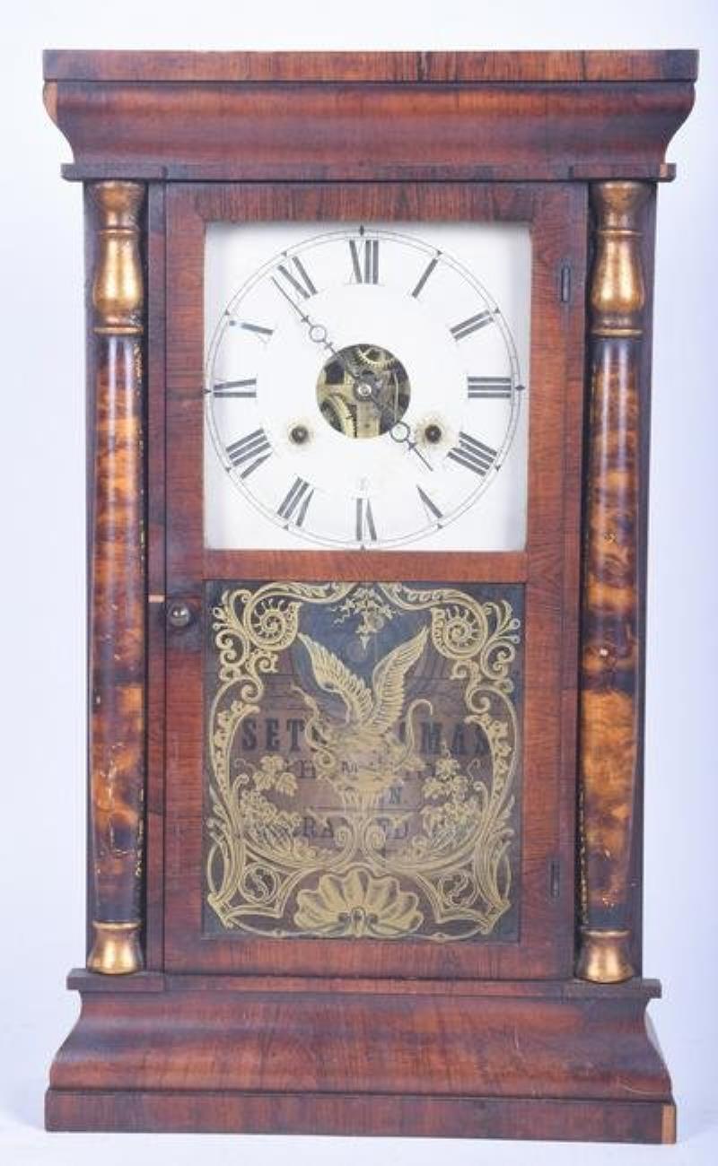 Seth Thomas Mahogany Column Clock