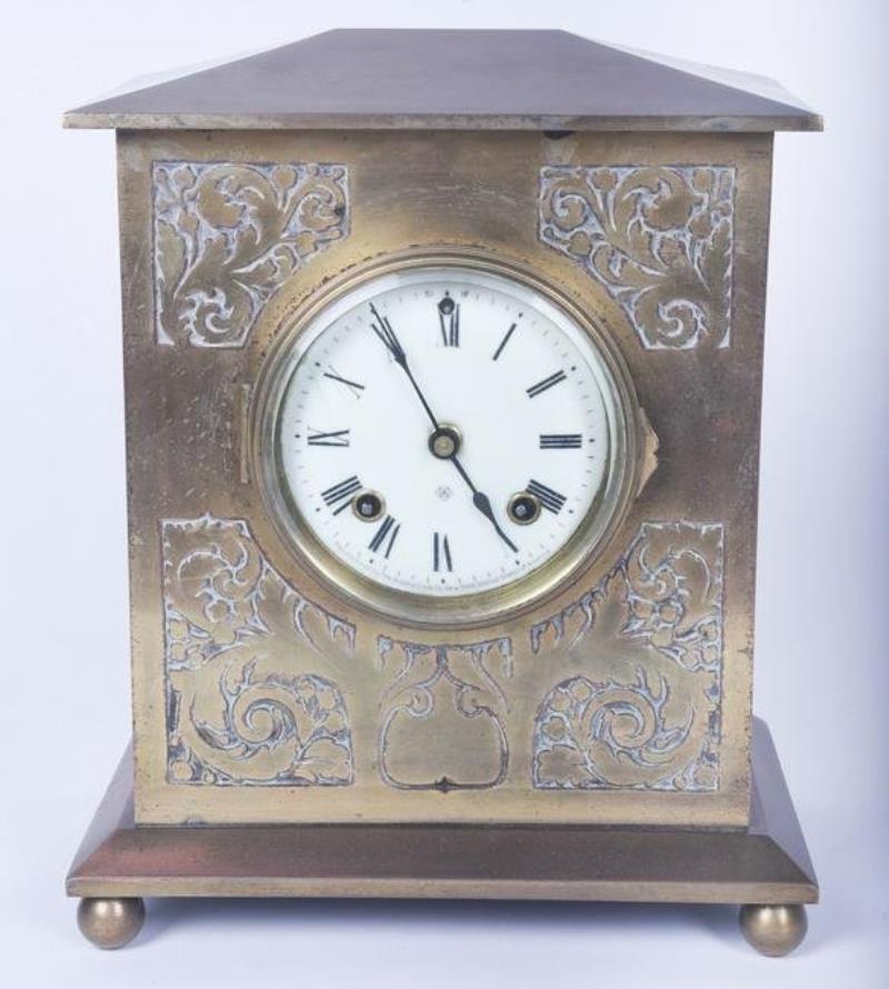 Brass Ansonia mantel clock