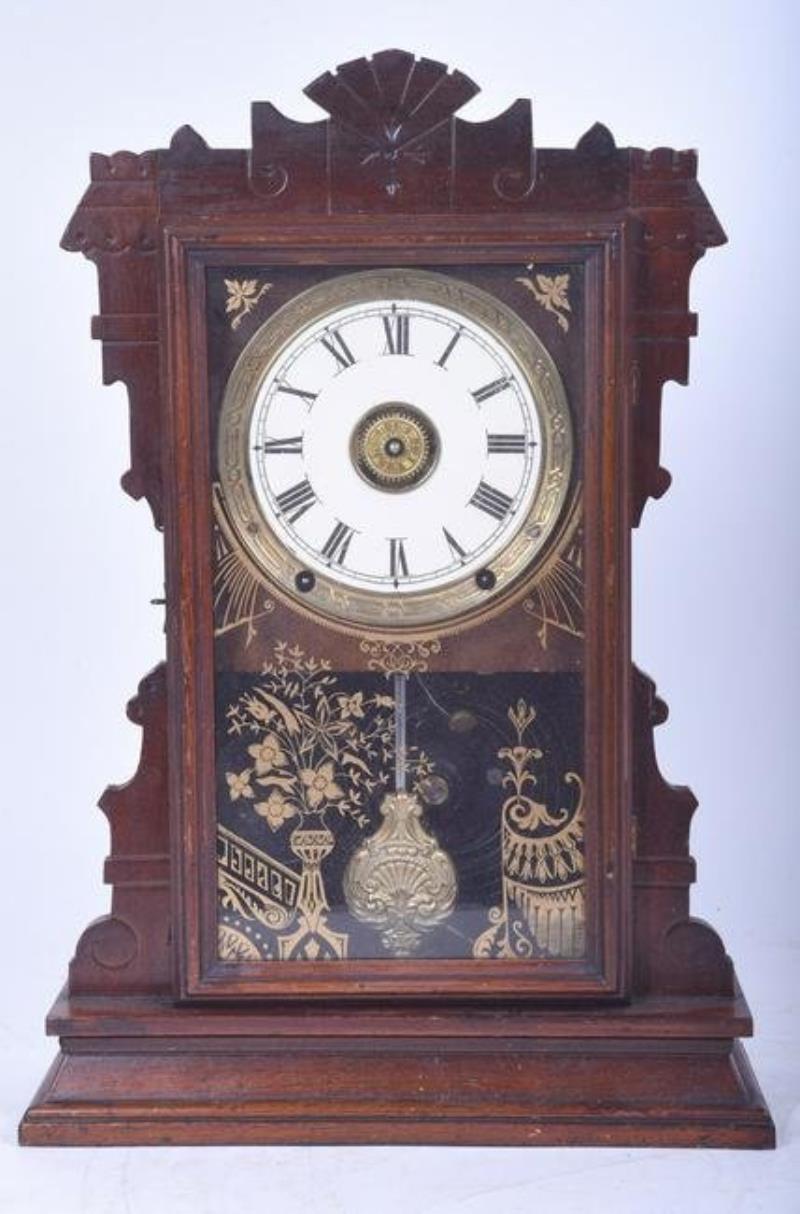 Seth Thomas Walnut Shelf Clock