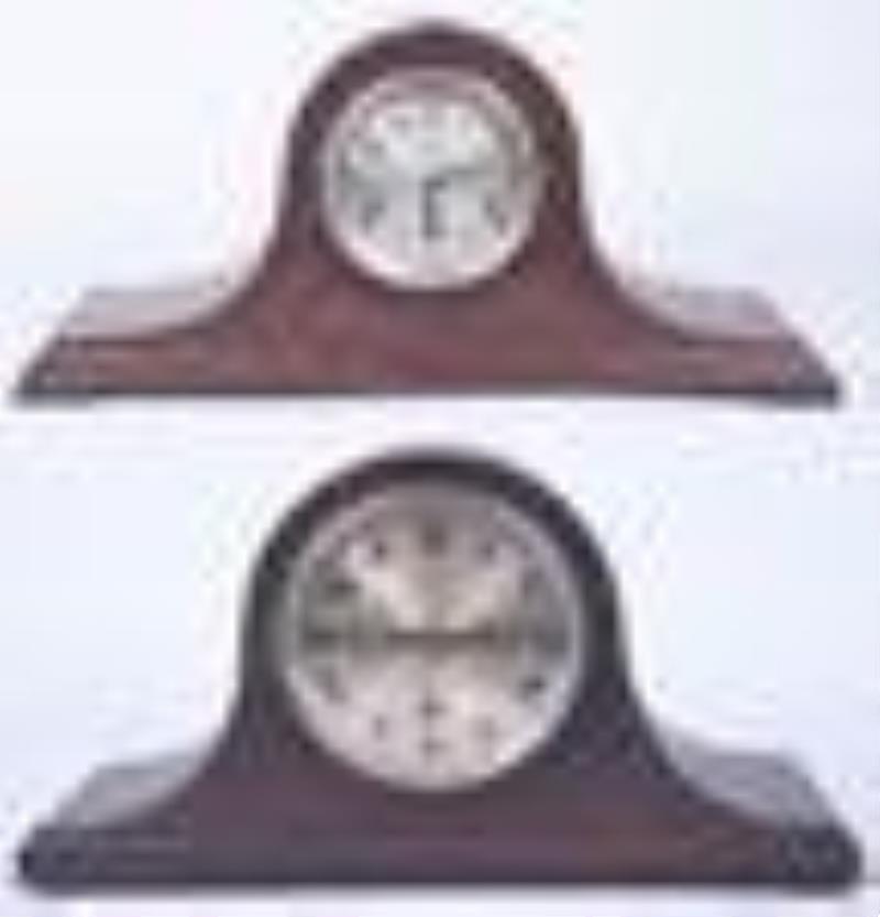 (2) Westminster chime tambour clocks