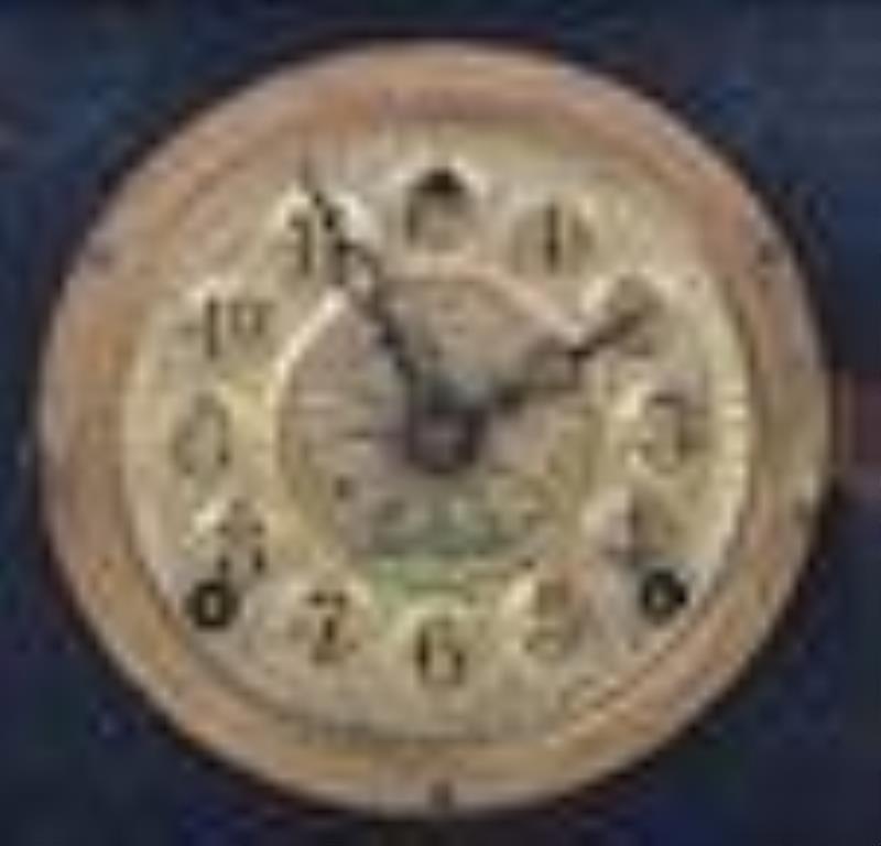 Black Wood Mantle Clock, AdamatineTrim