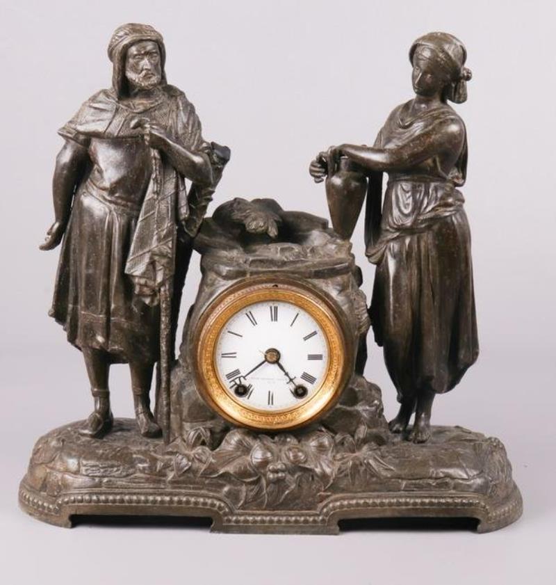 Seth Thomas Rebecca at the Well Figural Mantle Clock