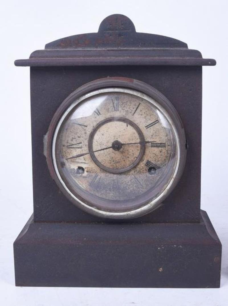 Waterbury Cast Iron Mantle Clock