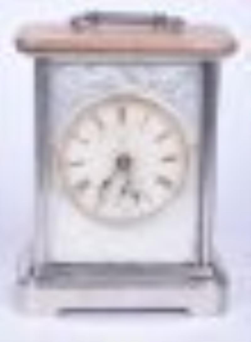 Ansonia Nickel Case Musical Carriage Clock