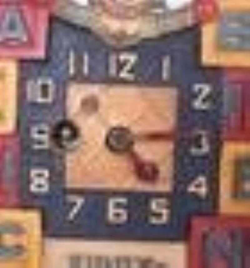 Novelty Lux \\\”KIDDIE\\\” wall clock