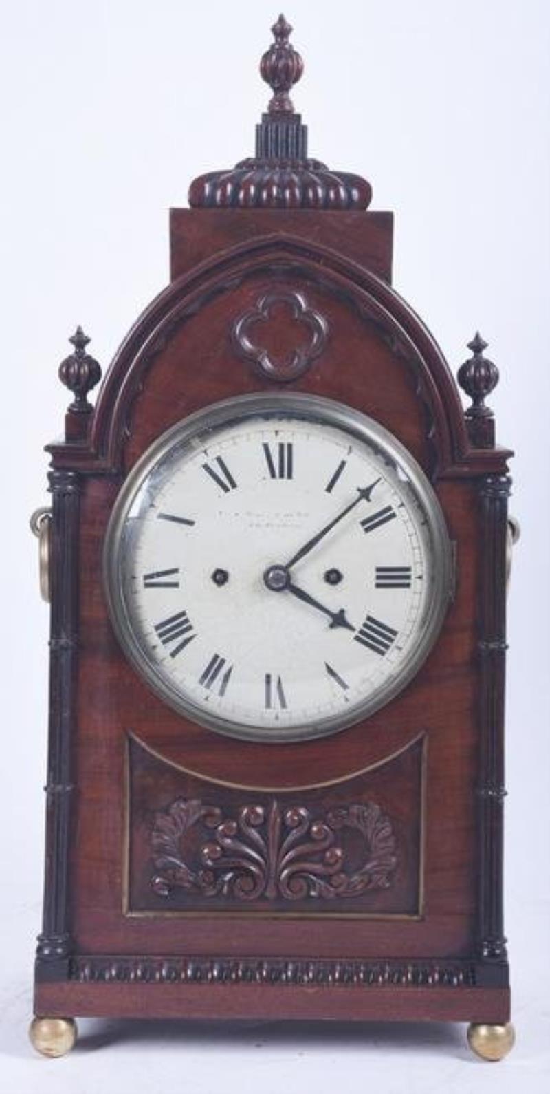 English Regency twin fusee bracket clock