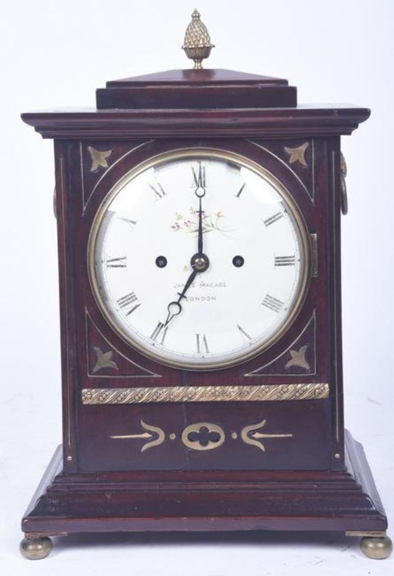 English Regency twin fusee bracket clock