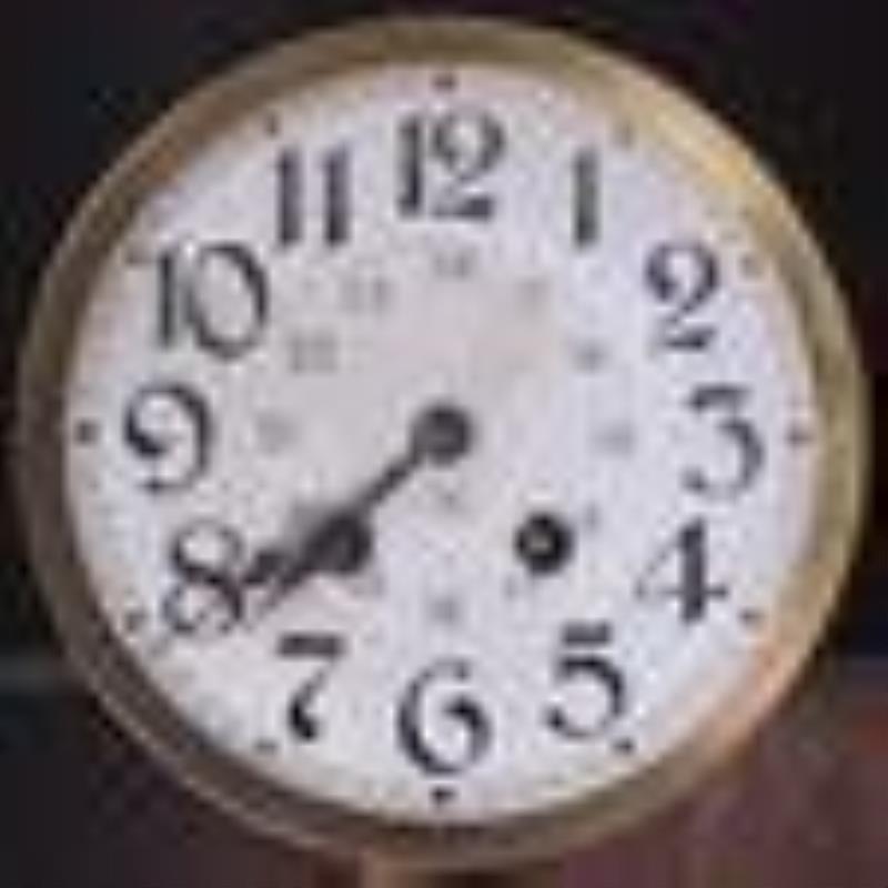 German Oak Spring Wall Clock