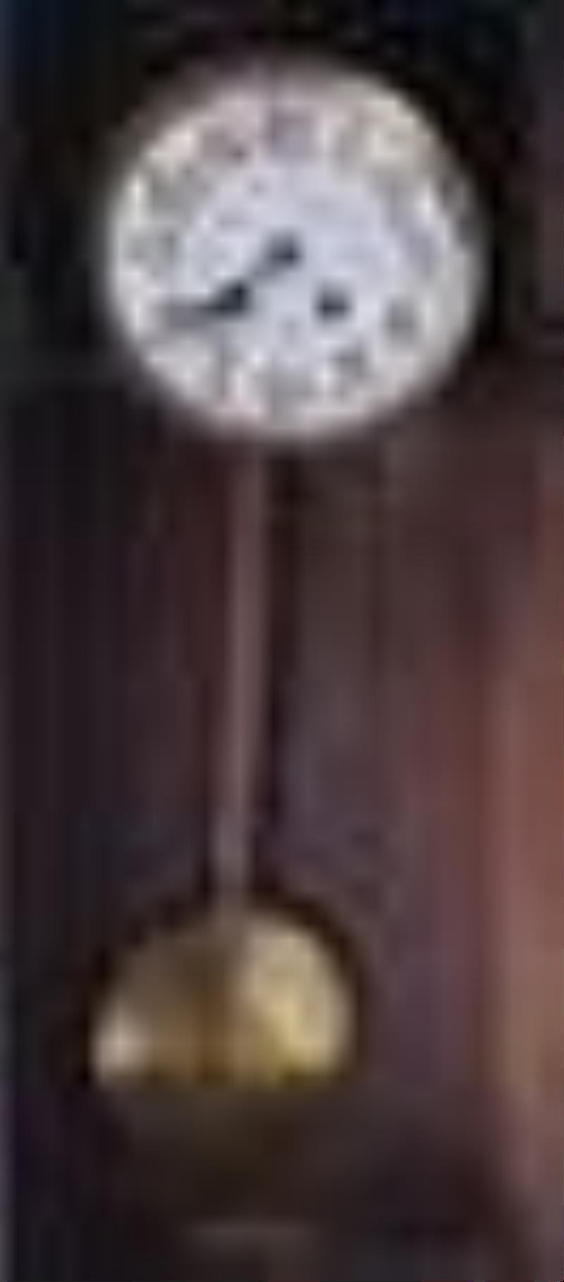 German Oak Spring Wall Clock