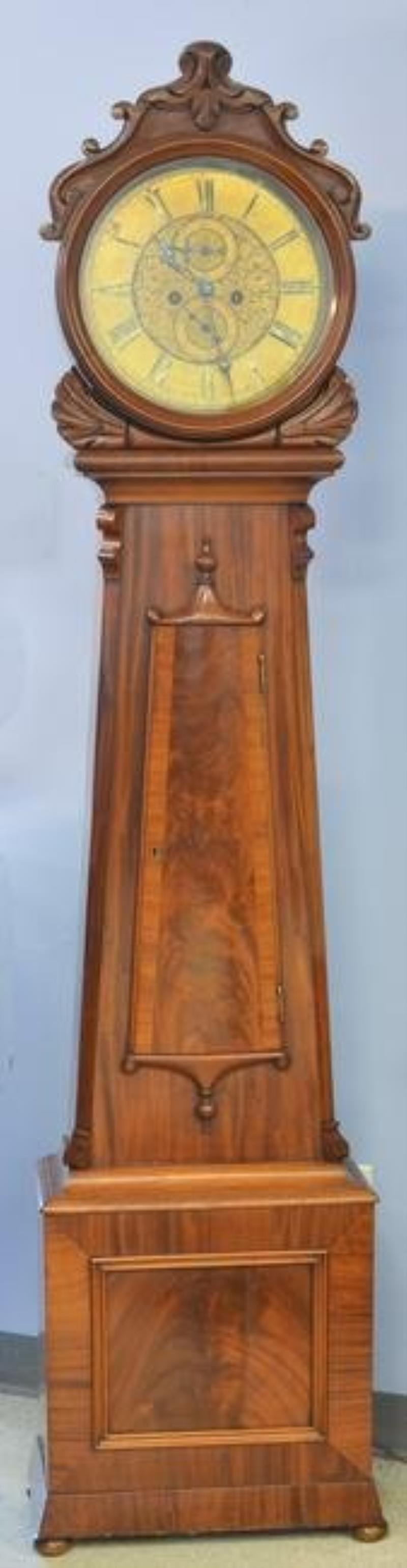 Scottish Mahogany Victorian Tall Clock