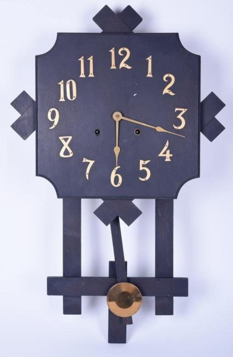 Oak Mission wall clock