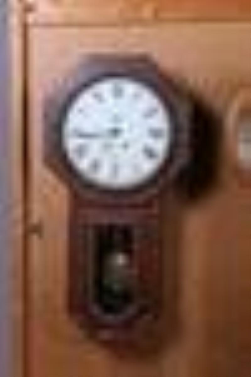Oak Seth Thomas \\\”Globe\\\” Spring Time Only Wall Clock