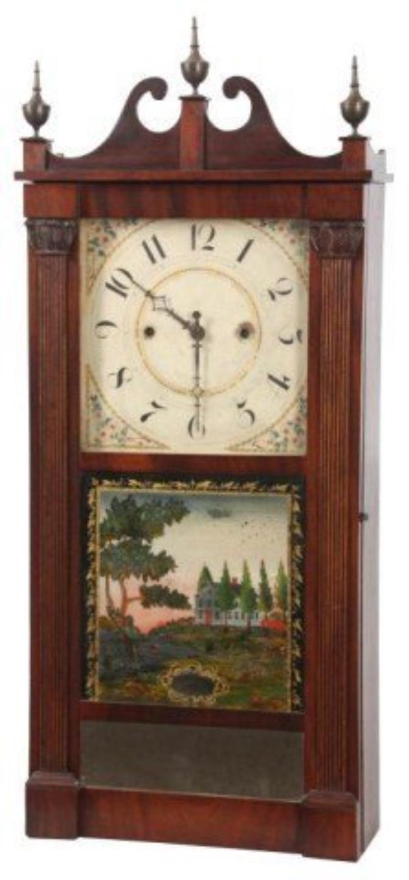 Jerome Darrow Reeded Column Clock