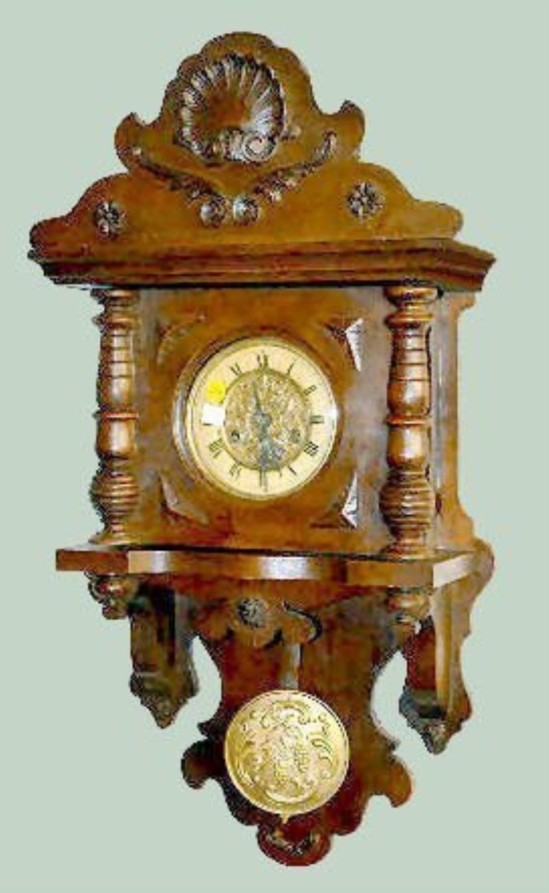 German Carved Case Wall Clock Price Guide