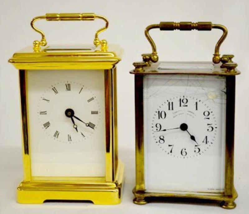 2 Brass Carriage Clocks