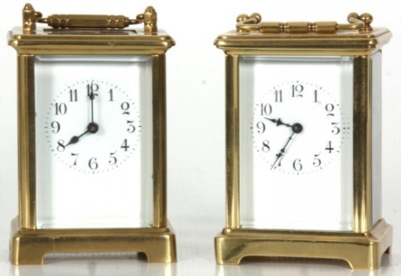 2 French Brass Carriage Clocks