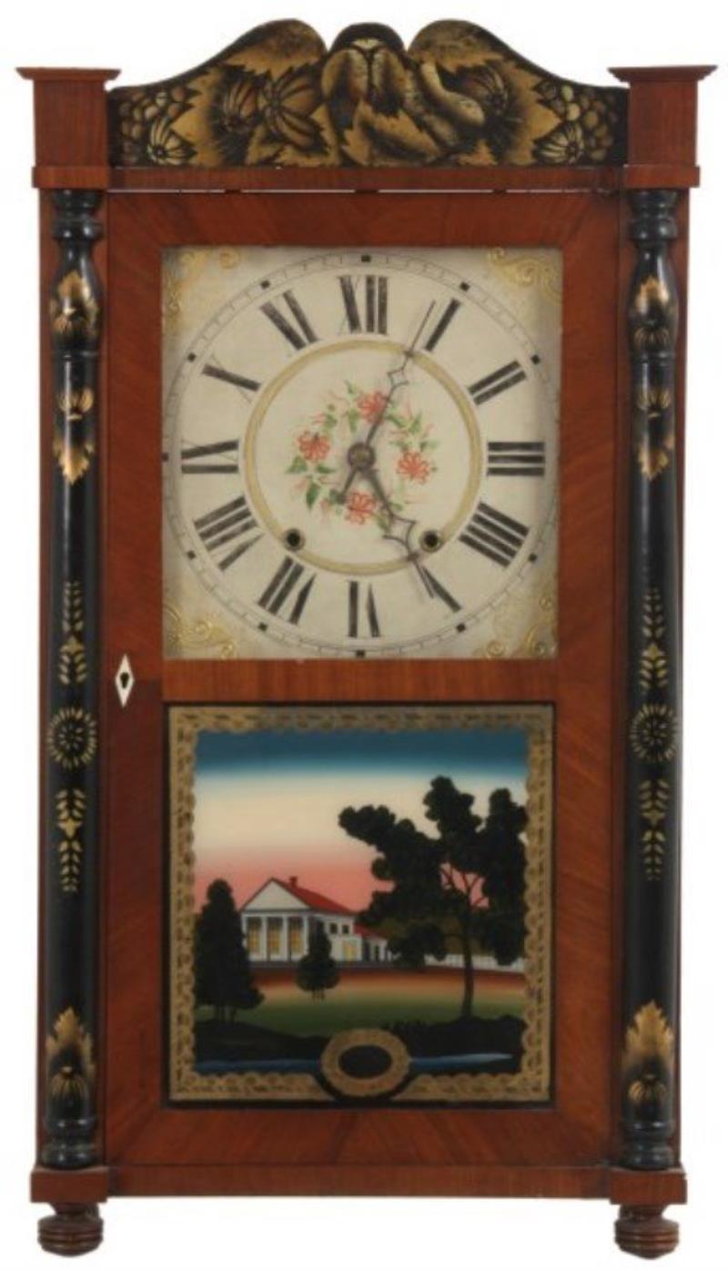 Riley Whiting Wood Works Splat & Column Clock