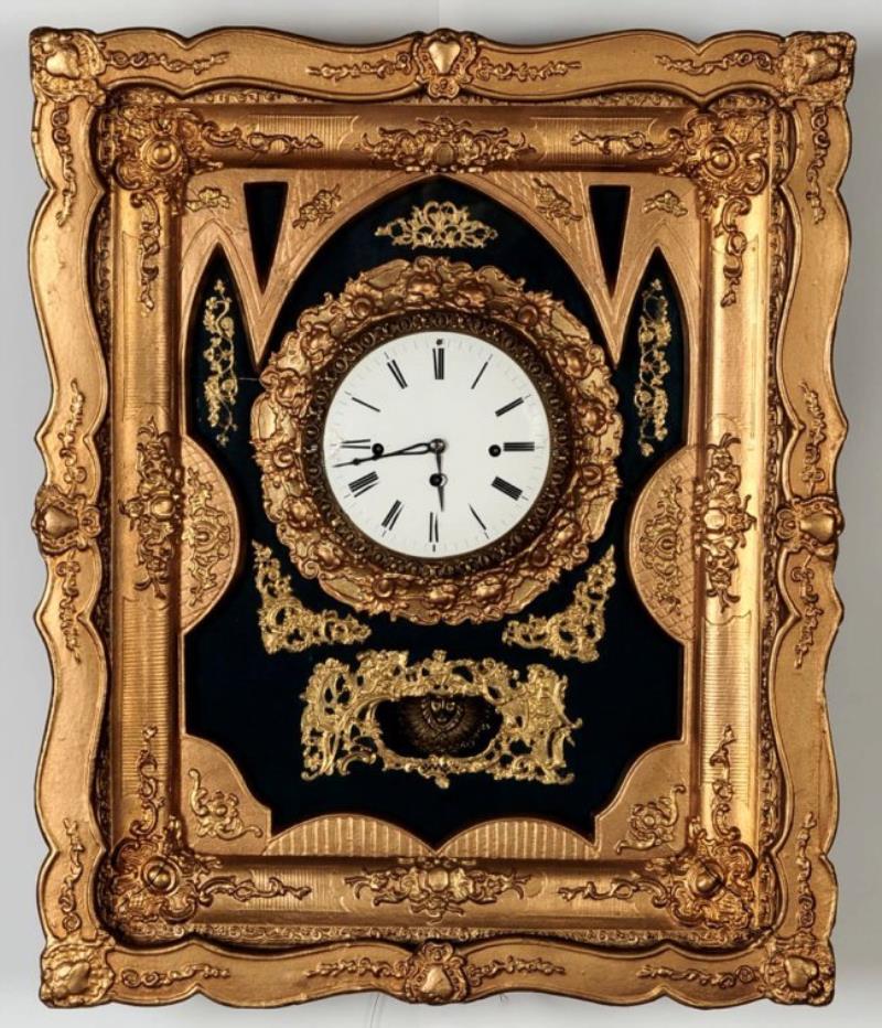 19TH C. MUSICAL PICTURE FRAME CLOCK – FRANZ RZEBITSCHEK
