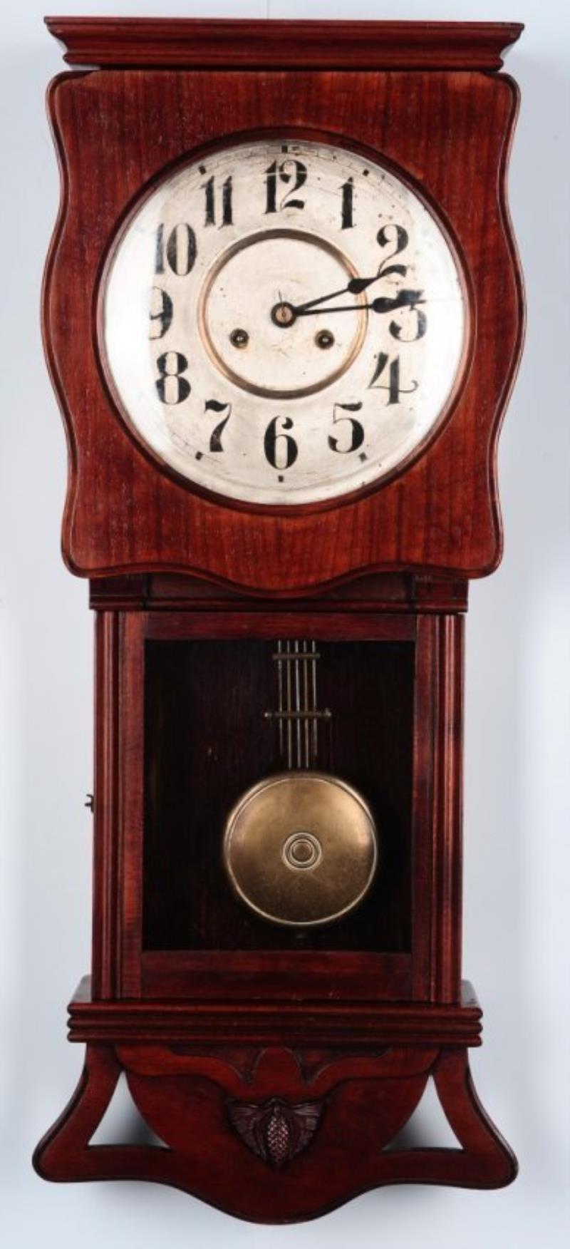 A CIRCA 1910 GERMAN REGULATOR WALL CLOCK