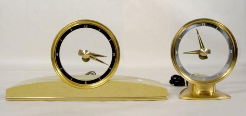 2 Jefferson Golden Mystery Clocks
