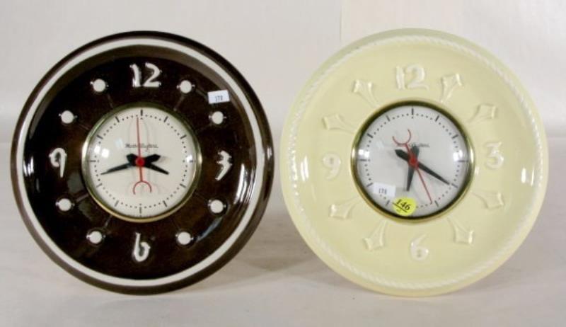 2 Mastercrafters Ceramic Wall/Table Clocks