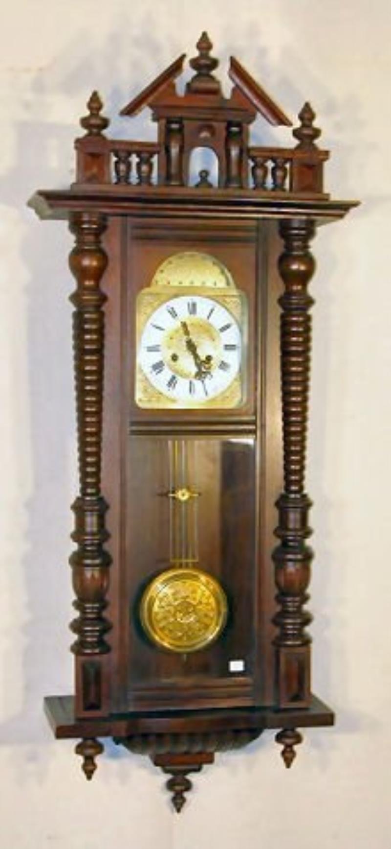 German Spring Wound Arch Top Clock