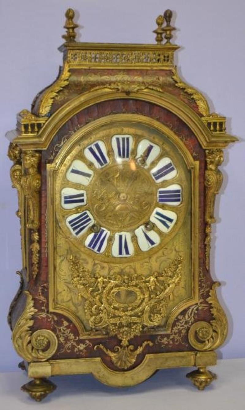 French Boulle Bracket Clock, Barthe A. Dyon