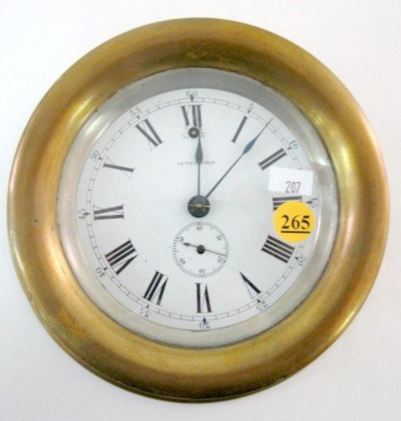 Seth Thomas Brass Ships Clock