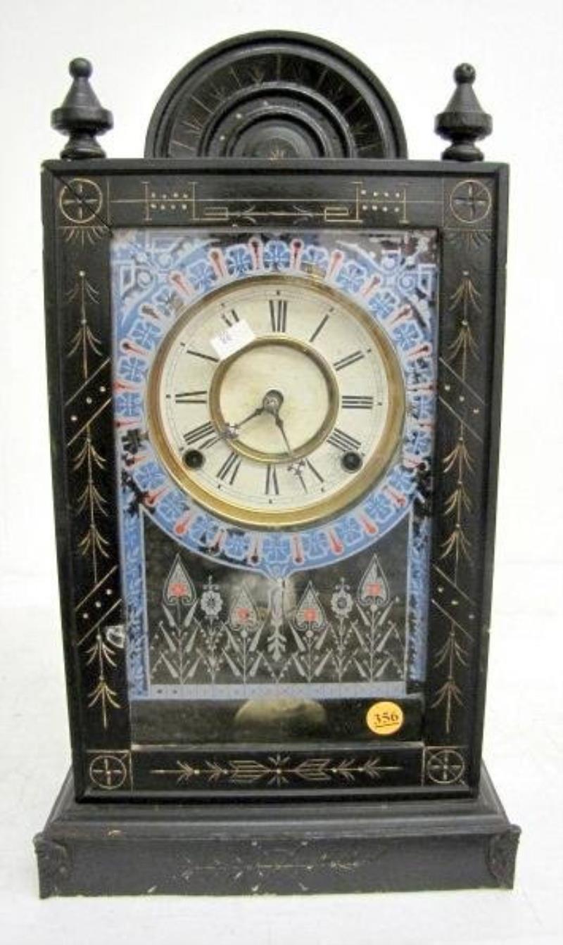 Ebonized Wood Kitchen Clock