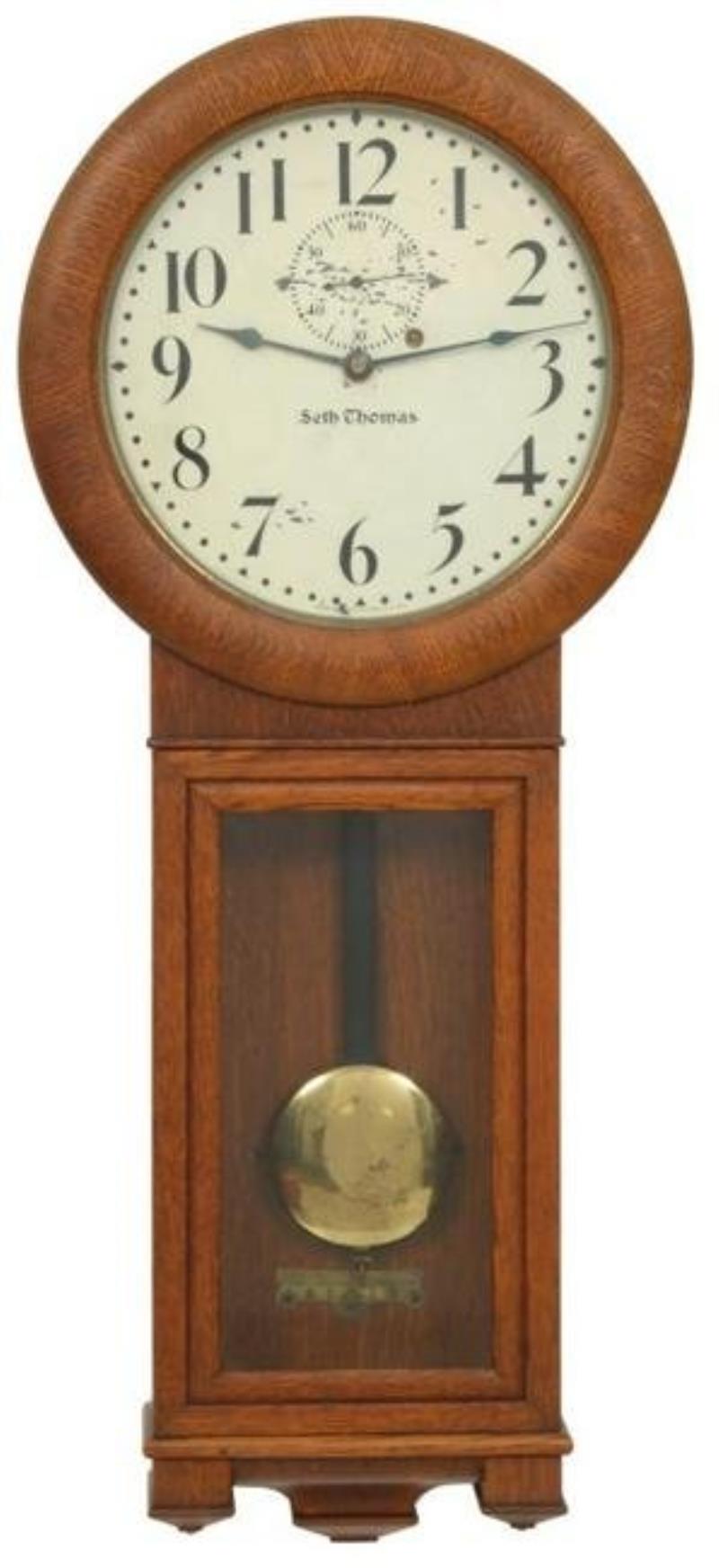 Oak Seth Thomas No. 2 Regulator Clock