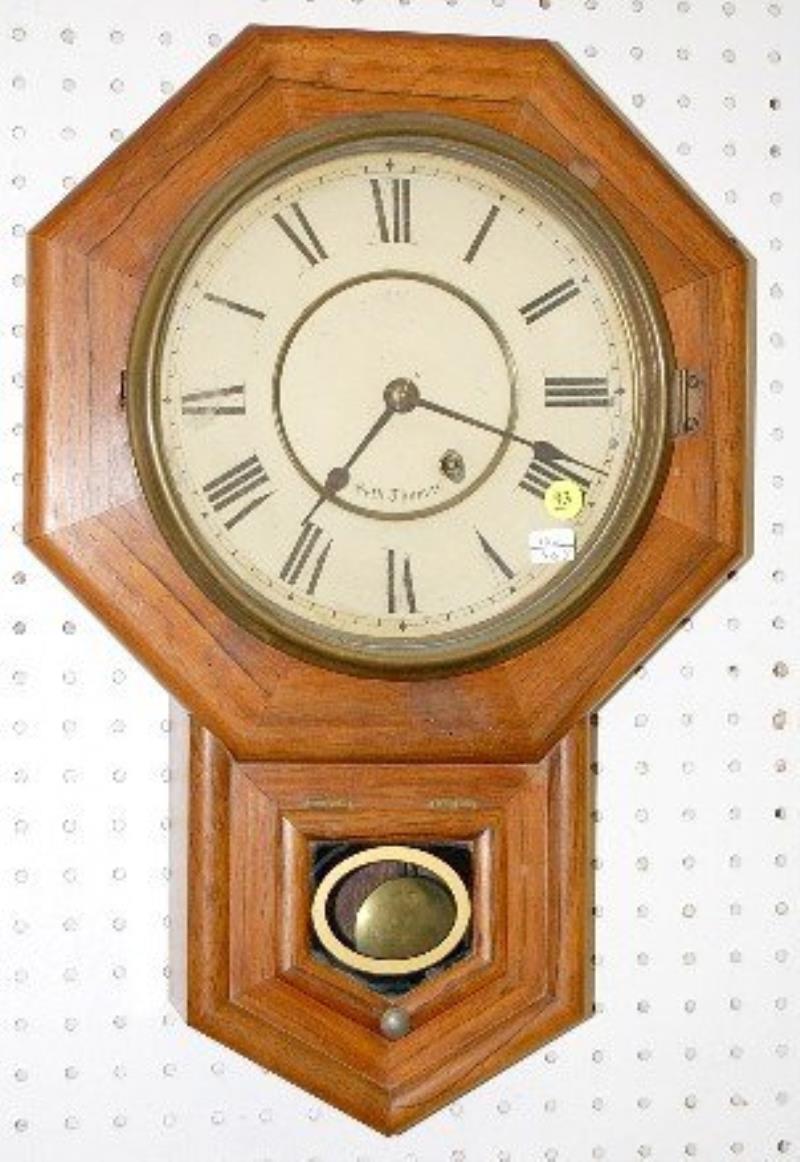 Seth Thomas Rosewood Octagon Short Drop Clock