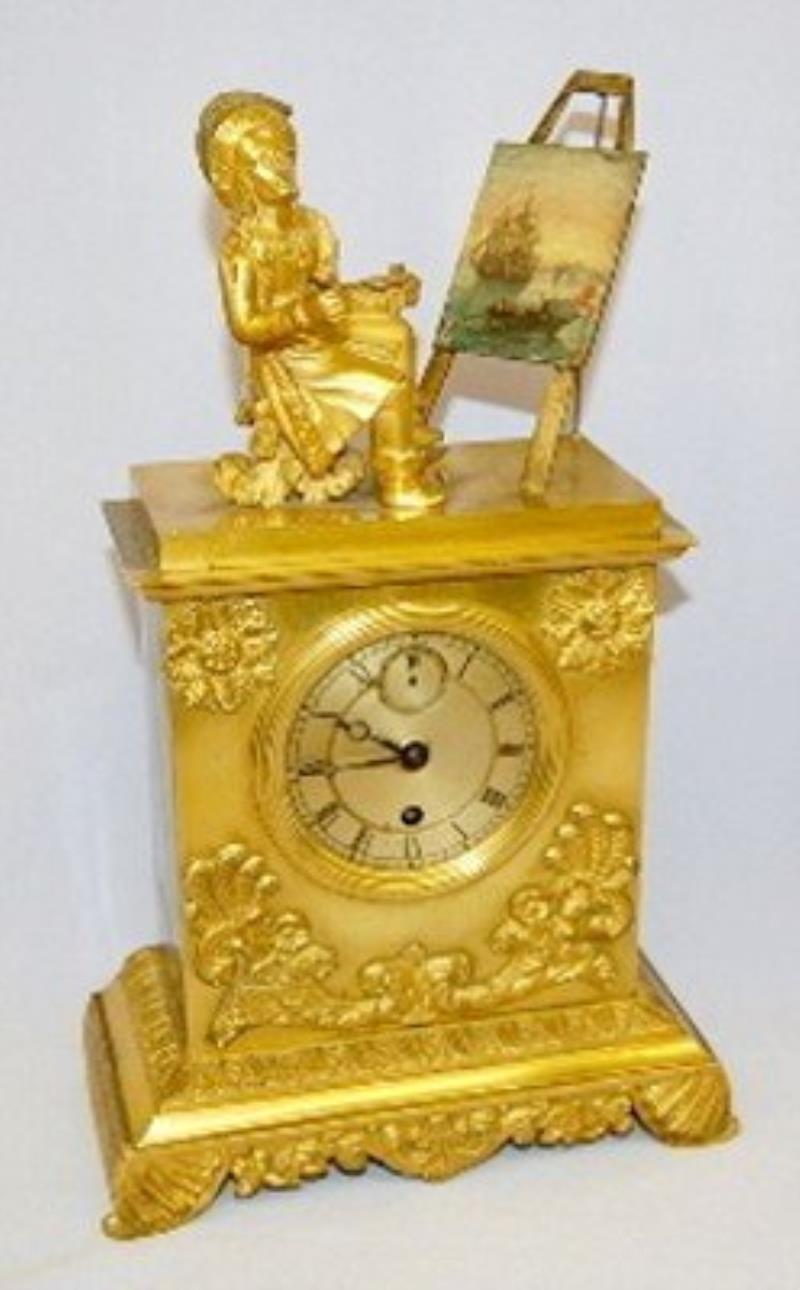 French Dore Clock, Rembrandt Painting Ships