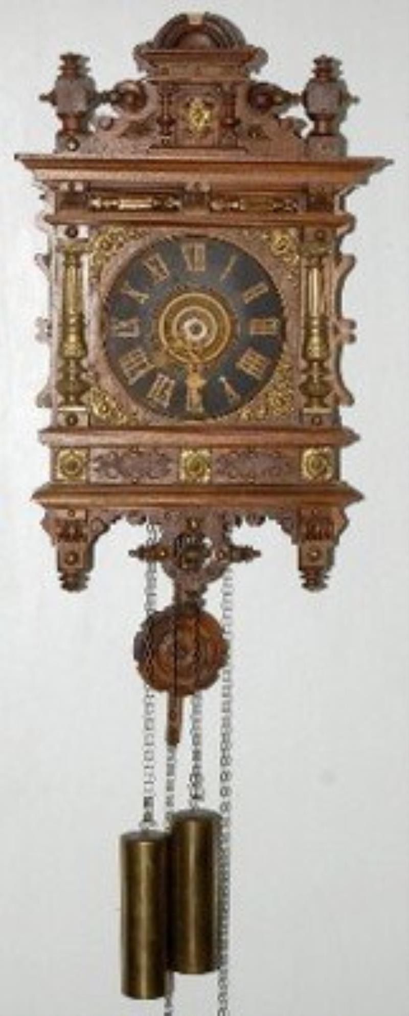 Fancy Bronze Trimmed Cuckoo Wall Clock