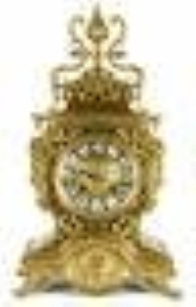 19th Century French Brass Clock