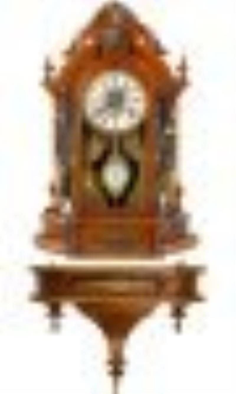 Gilbert and Co. Occidental Shelf Clock with Matching Re