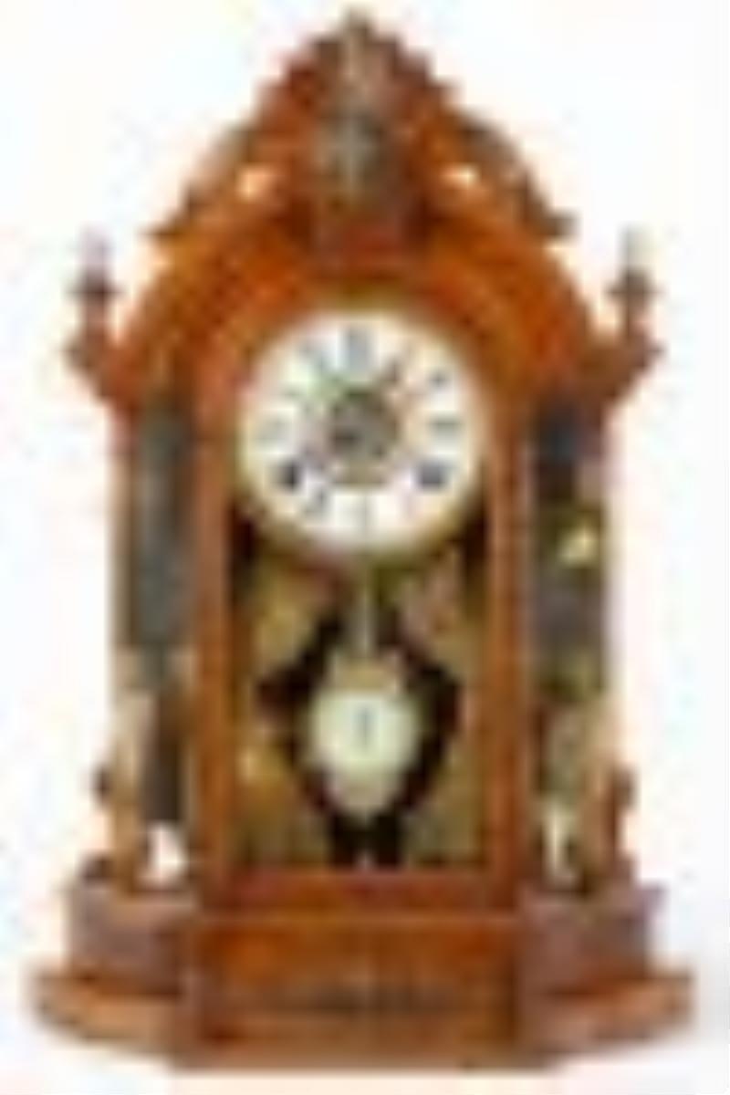 Gilbert and Co. Occidental Shelf Clock with Matching Re
