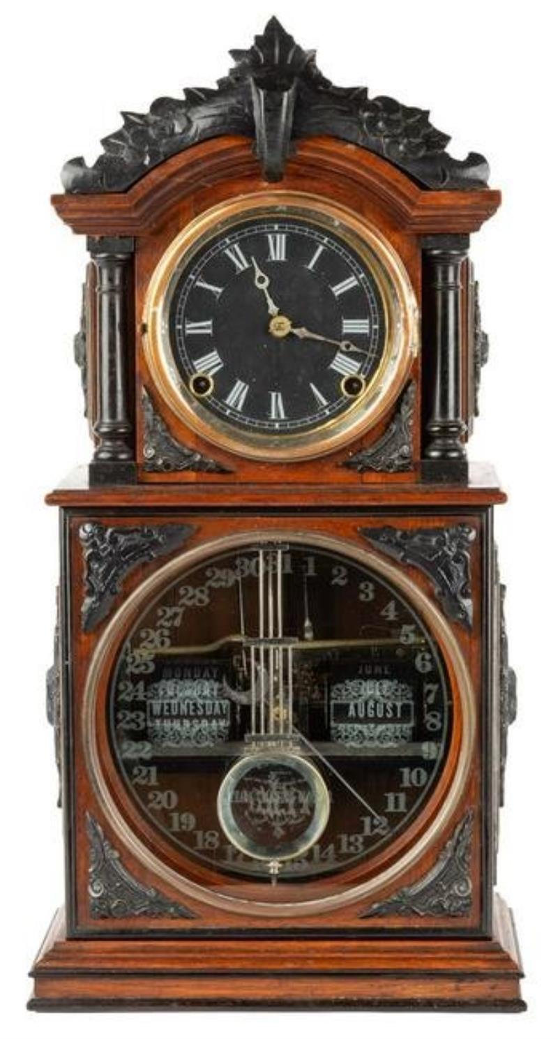 Ithaca Parlor ”No. 31/2” Calendar Clock Price Guide