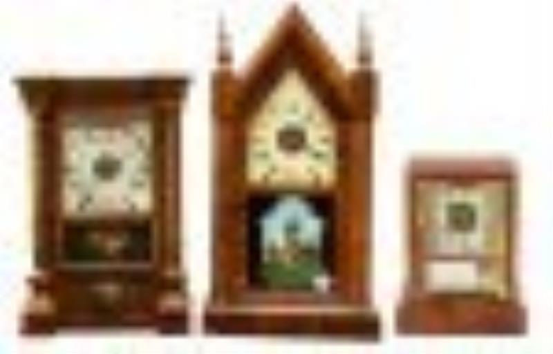 New Haven Gothic Clock, Seth Thomas Cottage Clock and R