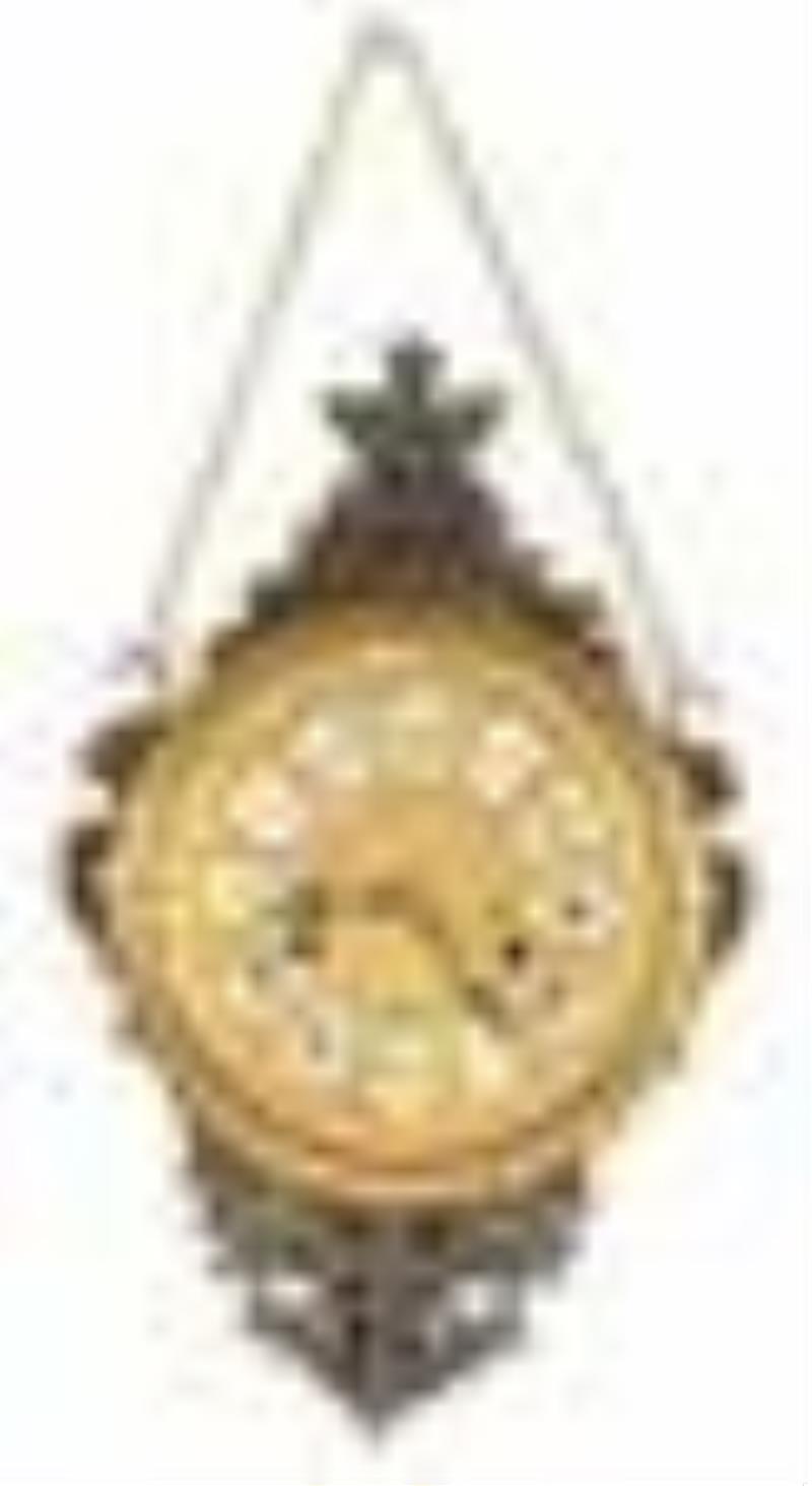 American Brass Wall Hanging Clock