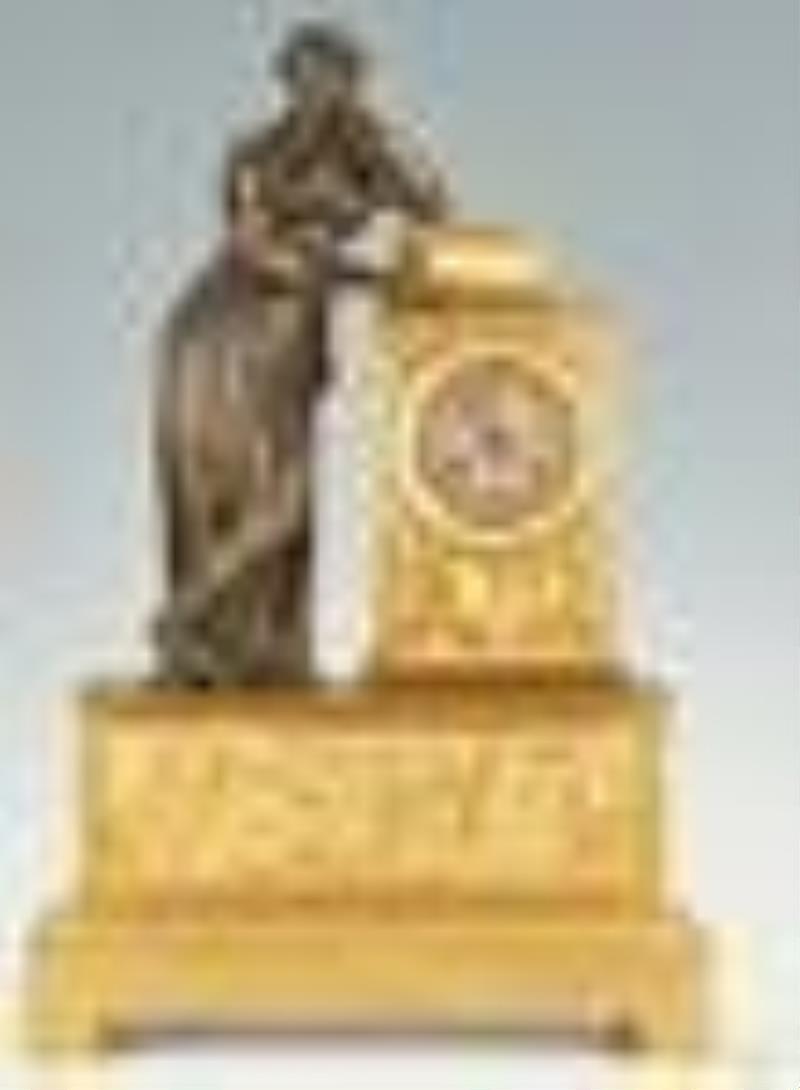 Louis Moinet Gilt Bronze \\\”Minerva\\\” Clock, Paris