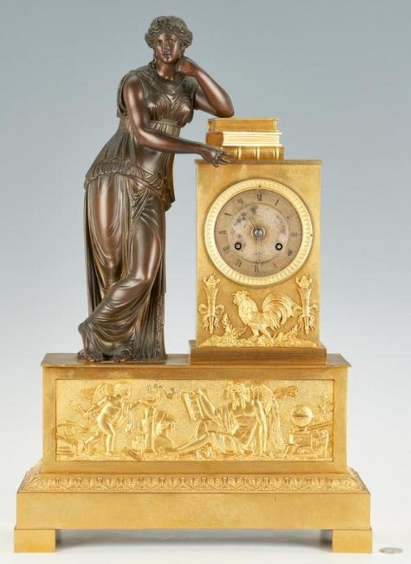 Louis Moinet Gilt Bronze ”Minerva” Clock, Paris
