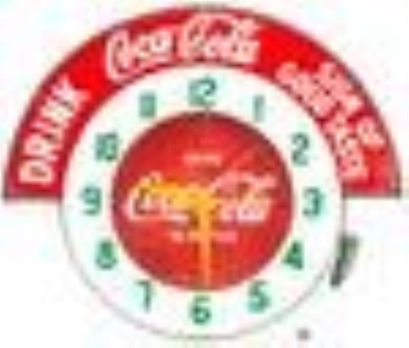 Coca Cola Neon Advertising Clock Sign