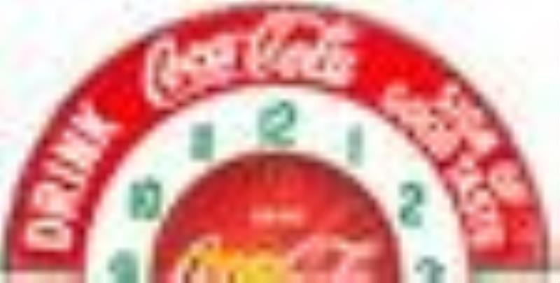 Coca Cola Neon Advertising Clock Sign
