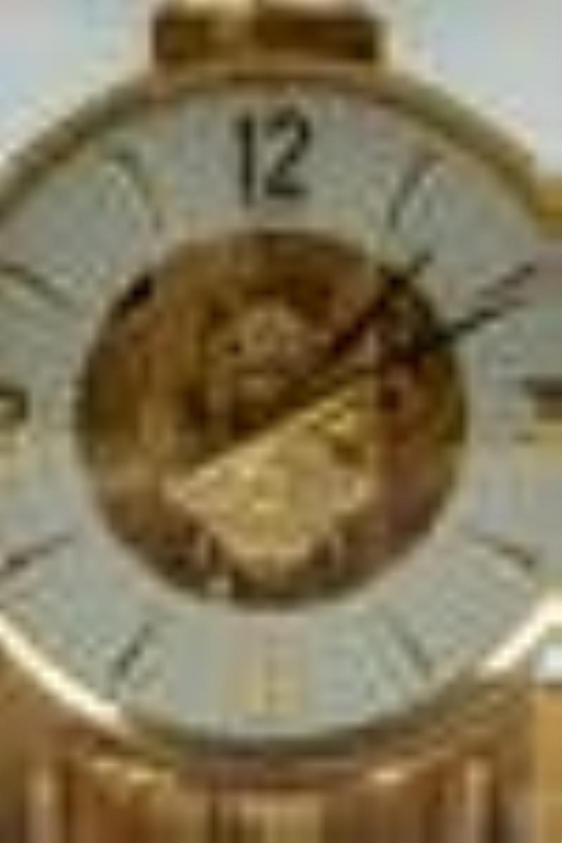 Jaeger LeCoultre Swiss Atmos Glass Mantel Clock