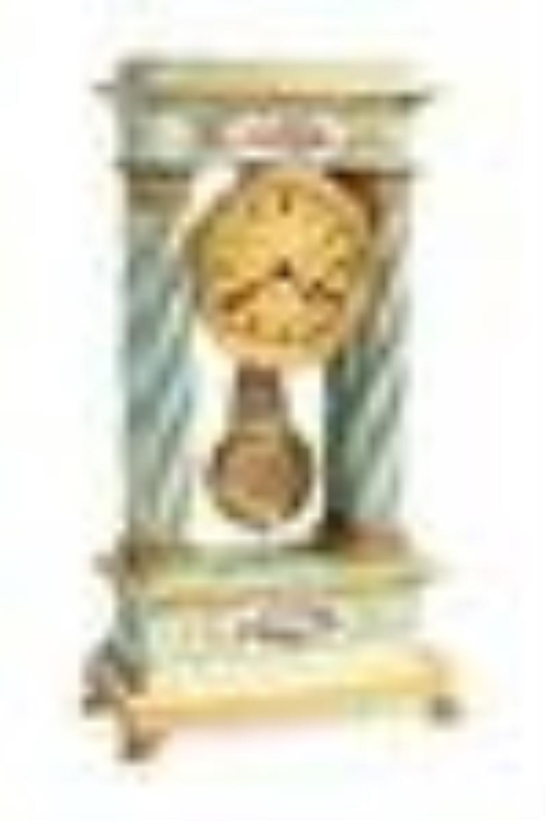 Paris Porcelain Bronze-Mounted Portico Clock