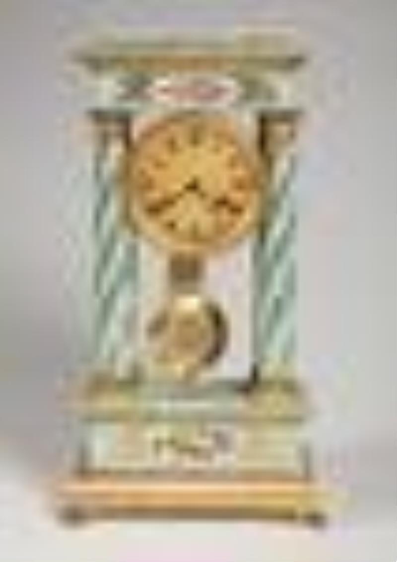 Paris Porcelain Bronze-Mounted Portico Clock