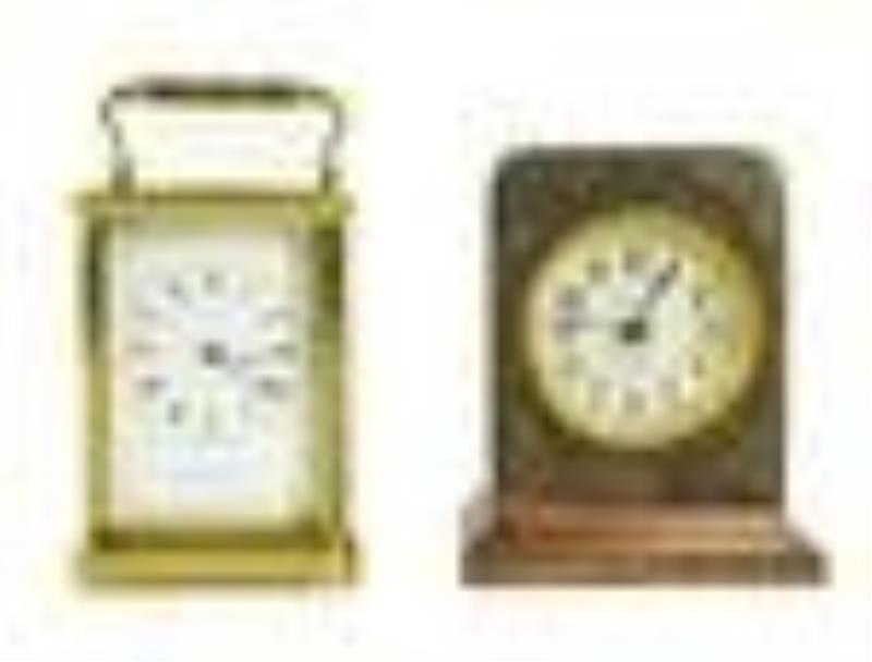 Kennard Carriage Clock, Westclox Alarm Clock