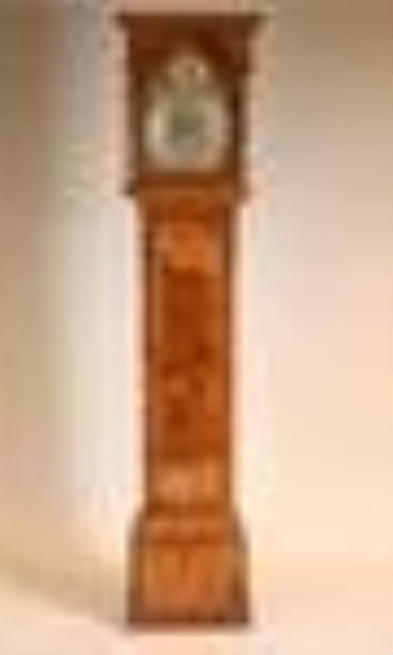 George II Parcel-Gilt Walnut Tall Case Clock